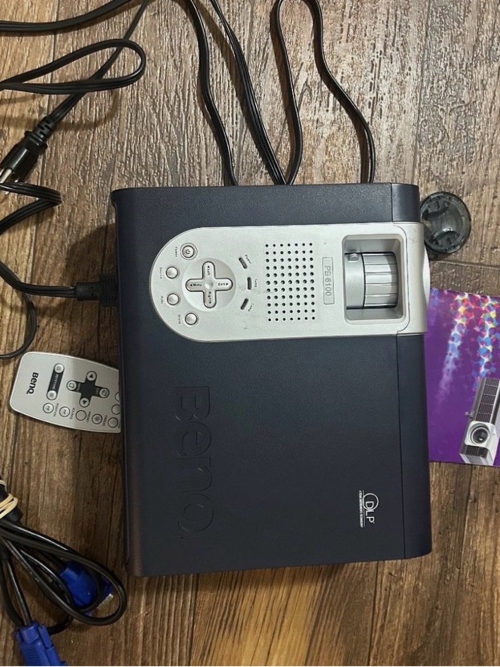 BenQ Compact Projector in Black and Silver Accent